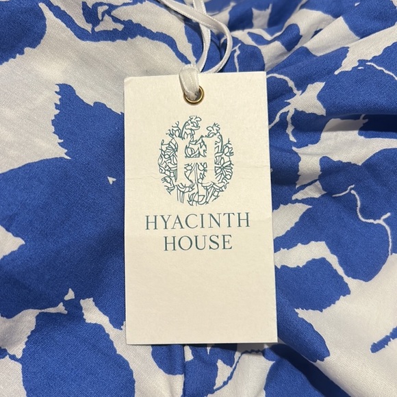 Tuckernuck Hyacinth House Blue Floral Fiori Puff Sleeve Blouse NWT Size XS - Picture 10 of 11